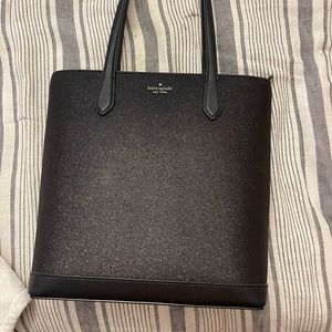 Kate Spade Black Glitter Tote